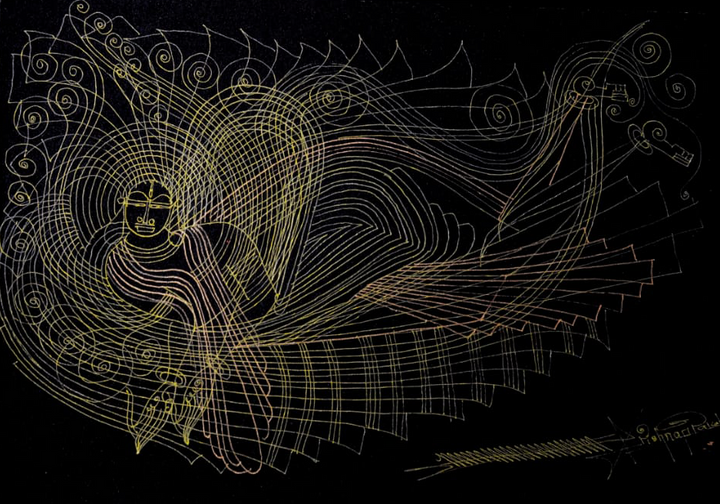Vishnu in Matsya Form: Surpur Inspired Art by Krishna Prakash Thumbnail