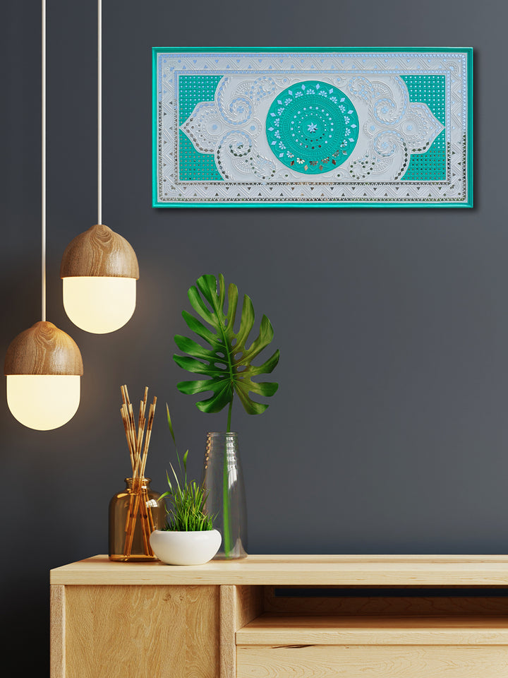 Vivid Hues Lippan Art Mastery by Majikhan For Home Decor, Gifting Thumbnail