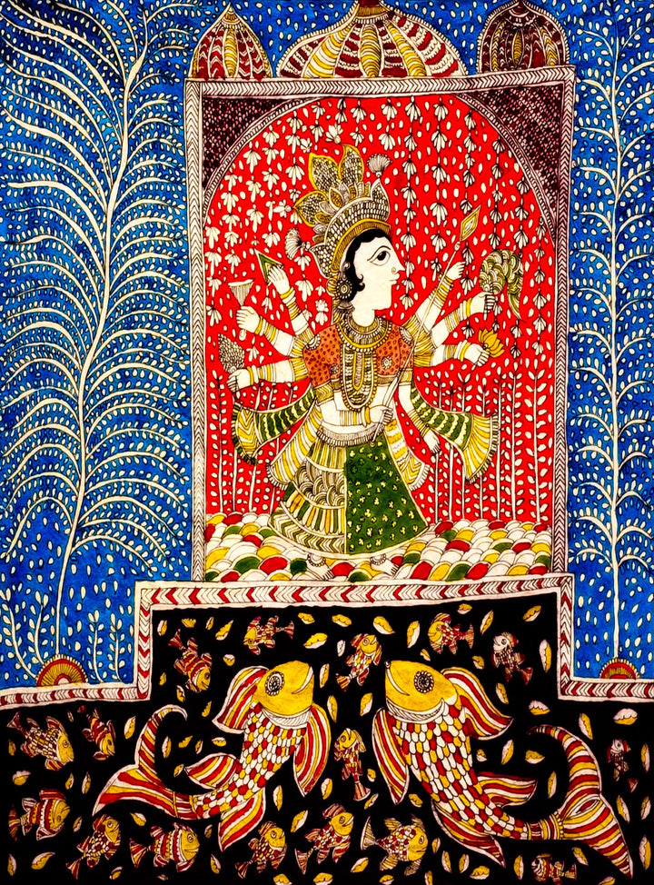 Vivid Profusions Mata Ni Pachedi By Dilip Chitara For Home Decor Thumbnail