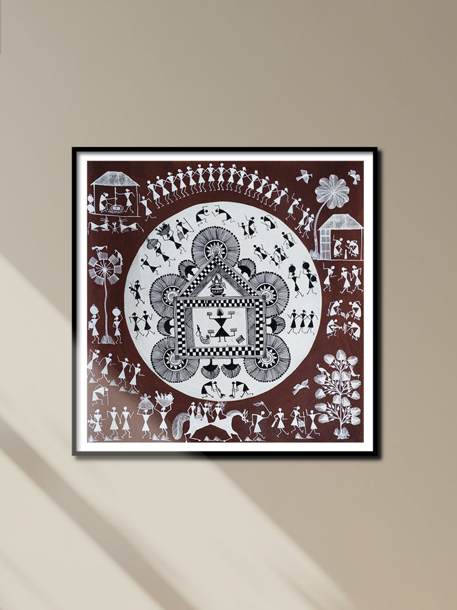 The Celebration of Life in Warli by Dilip Bahotha for sale