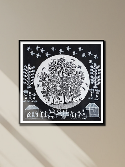 The Symphony of Togetherness: Warli by Dilip Bahotha for sale