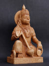 Buy Seating Hanuman in Sandalwood Carving by Om Prakash 