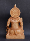 Seating Hanuman in Sandalwood Carving by for sale