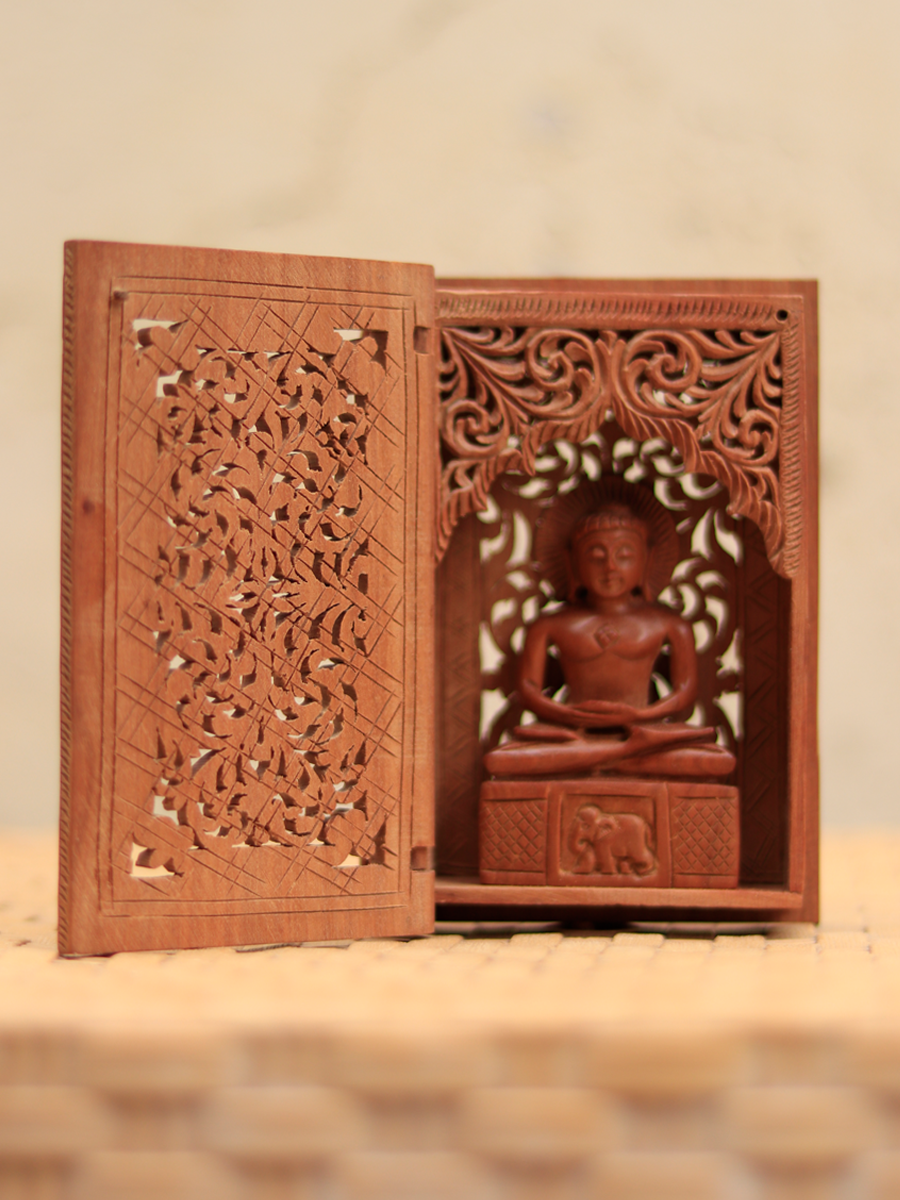Buy Journey to Liberation: Mahavira's Sandalwood Carving by Om Prakash  
