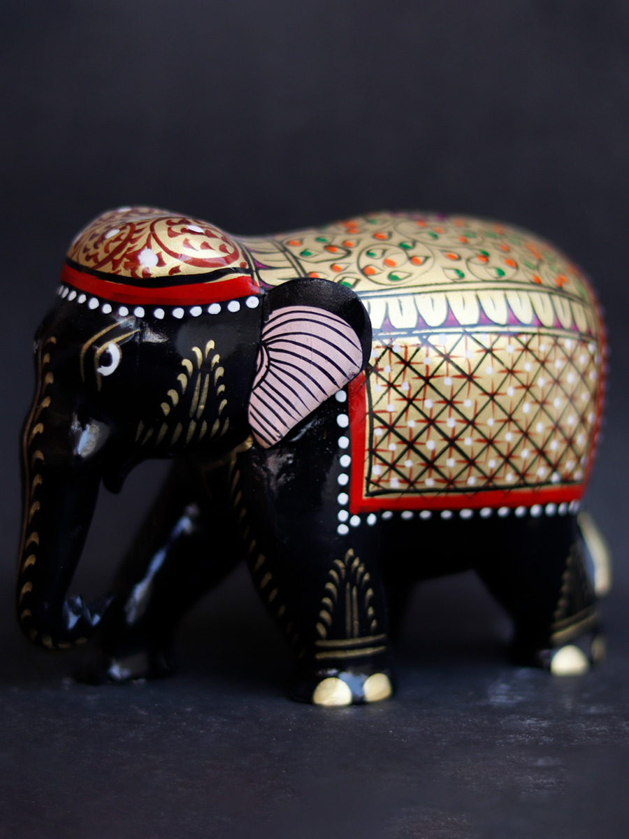 Shop A Royal Elephant in Sandalwood Carving by Om Prakash