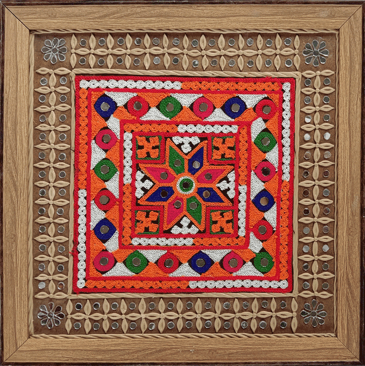 Wall Panel in Lippan by Nalemitha For Home Decor, Gifting Thumbnail