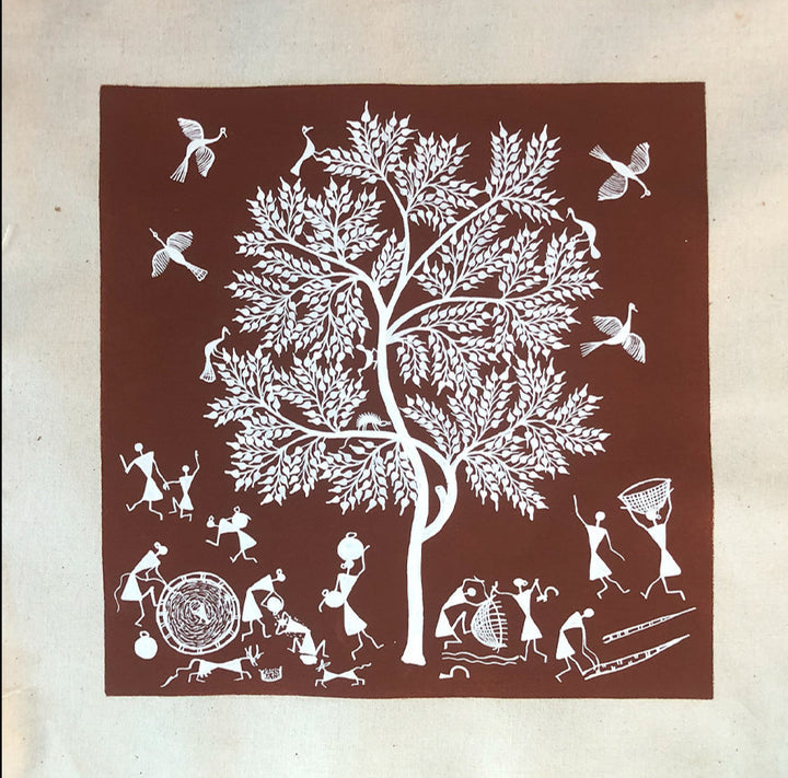 Warli Ecosystem, Warli Art by Dilip Bahotha Thumbnail