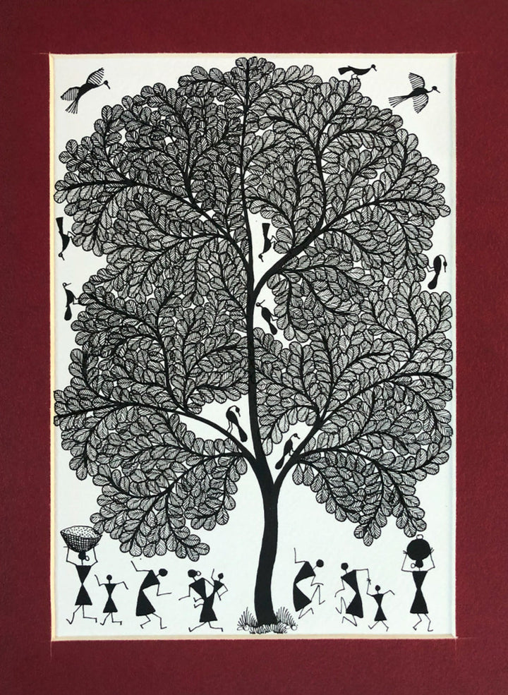 Warli Ecosystem, Warli Art by Dilip Bahotha Thumbnail
