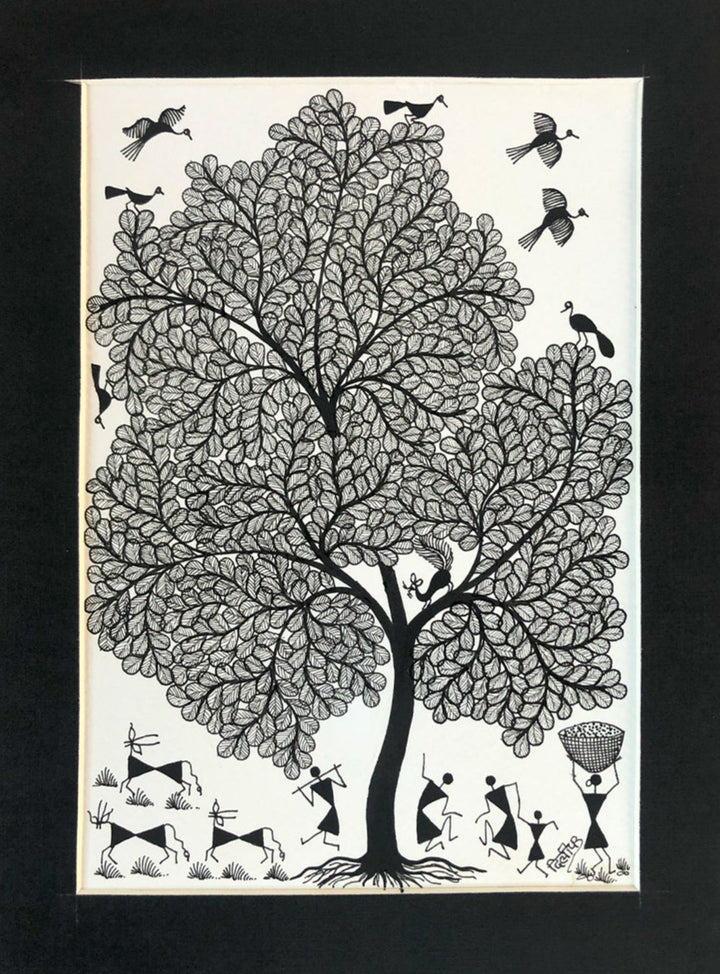 Warli Ecosystem, Warli Art by Dilip Bahotha Thumbnail
