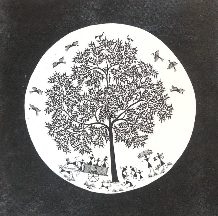 Warli Ecosystem, Warli Art by Dilip Bahotha Thumbnail