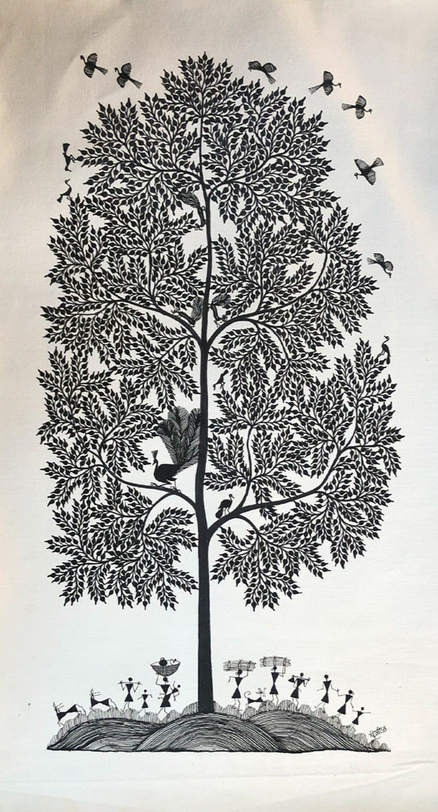 Warli Way of Life, Warli Art by Dilip Bahotha Thumbnail