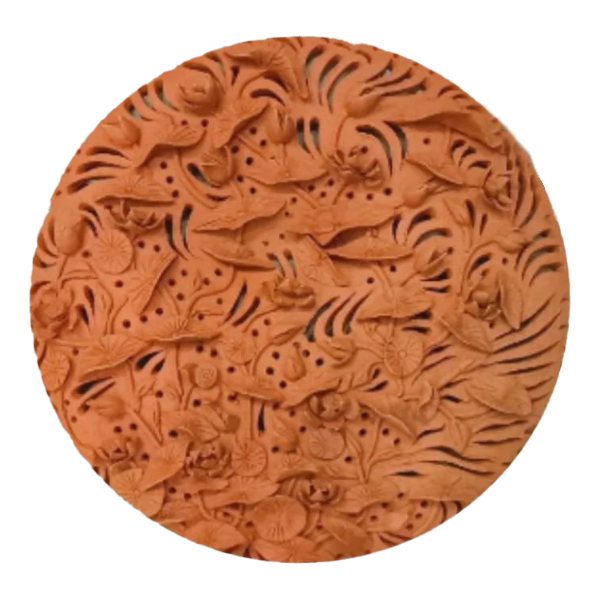 Water Lily Symphony: Terracotta art by Dolon Kundu Thumbnail