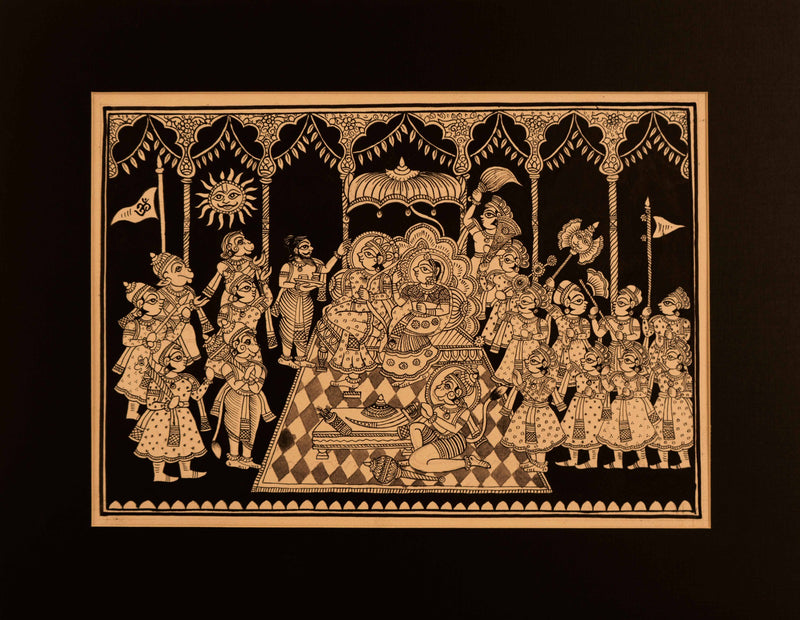 Representation of Lord Rama in Phad by Kalyan Joshi