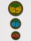 Set of 3 Nature Pattachitra Wall Plates for Sale