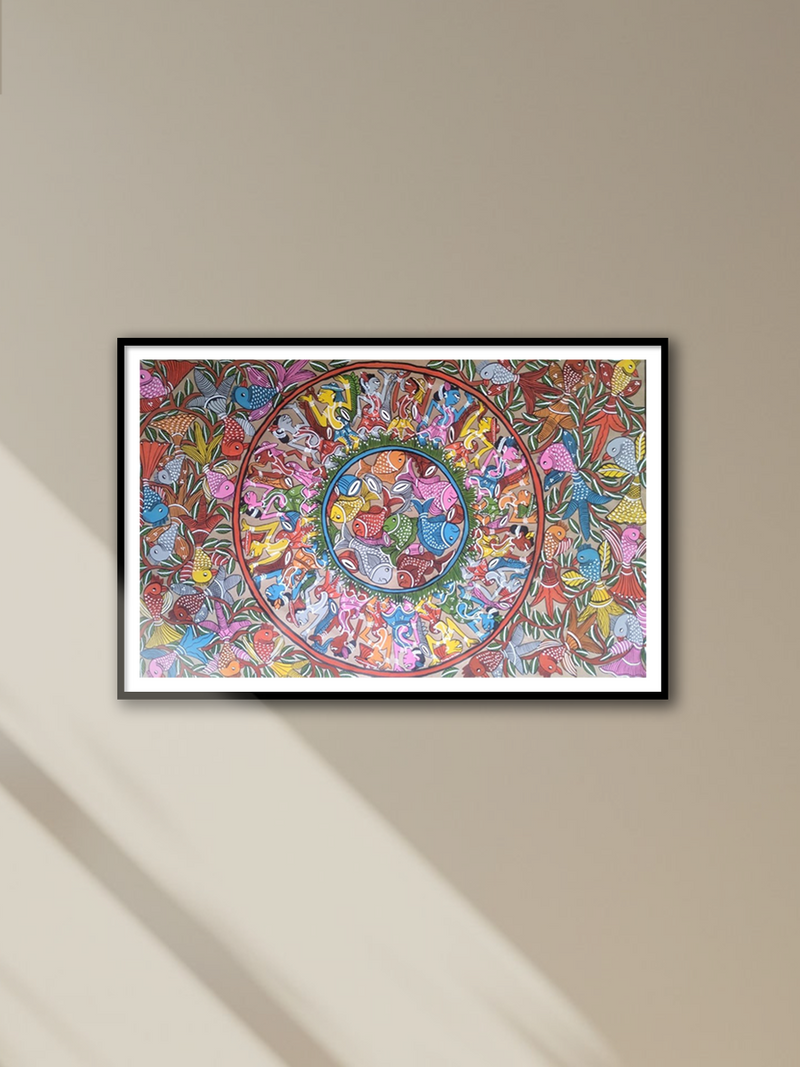 Shop Whirl of Existence:Bengal Pattachitra painting