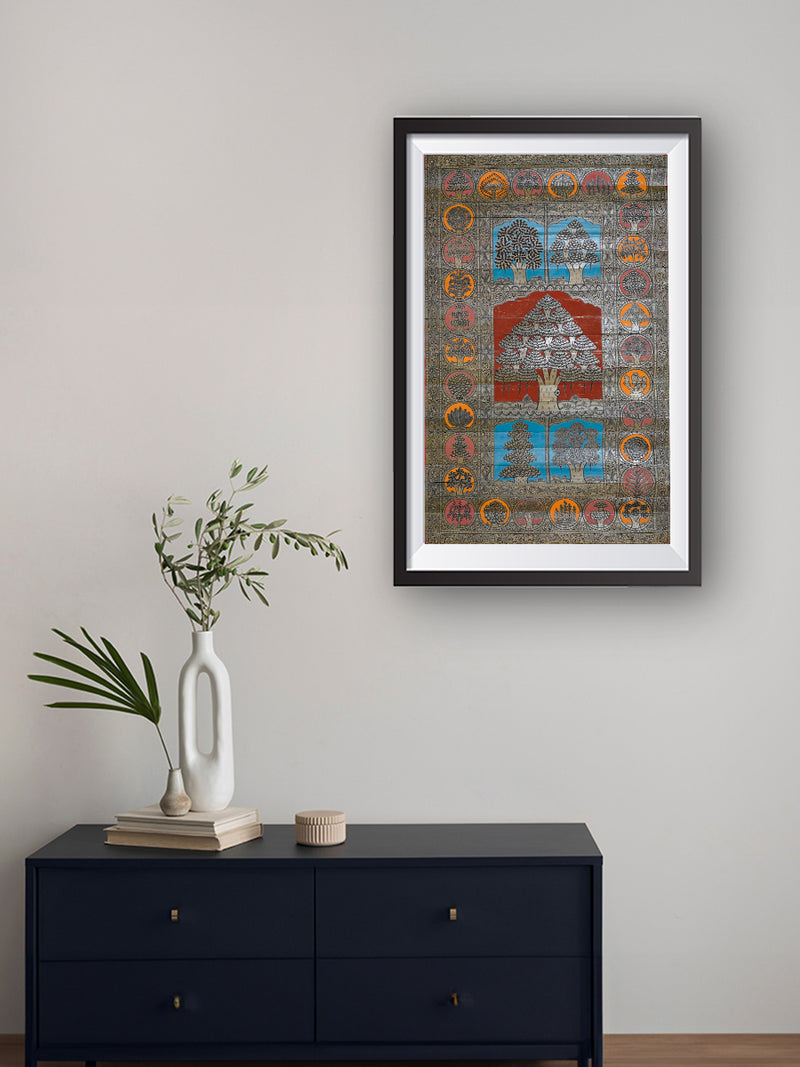 Whispering Canopy: Trees of Enchanting Symphony, featuring a captivating Talapatra Painting, is ready for you to shop right away.