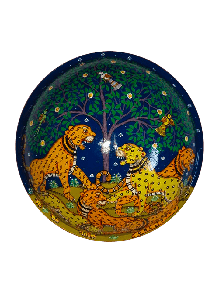 Whispers of Wild - Pattachitra Plate by Apindra Swain for Home Decor Thumbnail