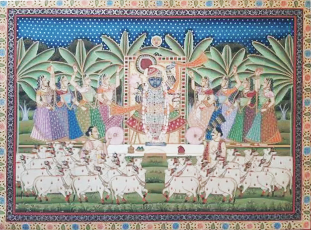 The Divine Admiration of Shrinath Ji In Pichwai by Shehzaad Ali Sherani Thumbnail