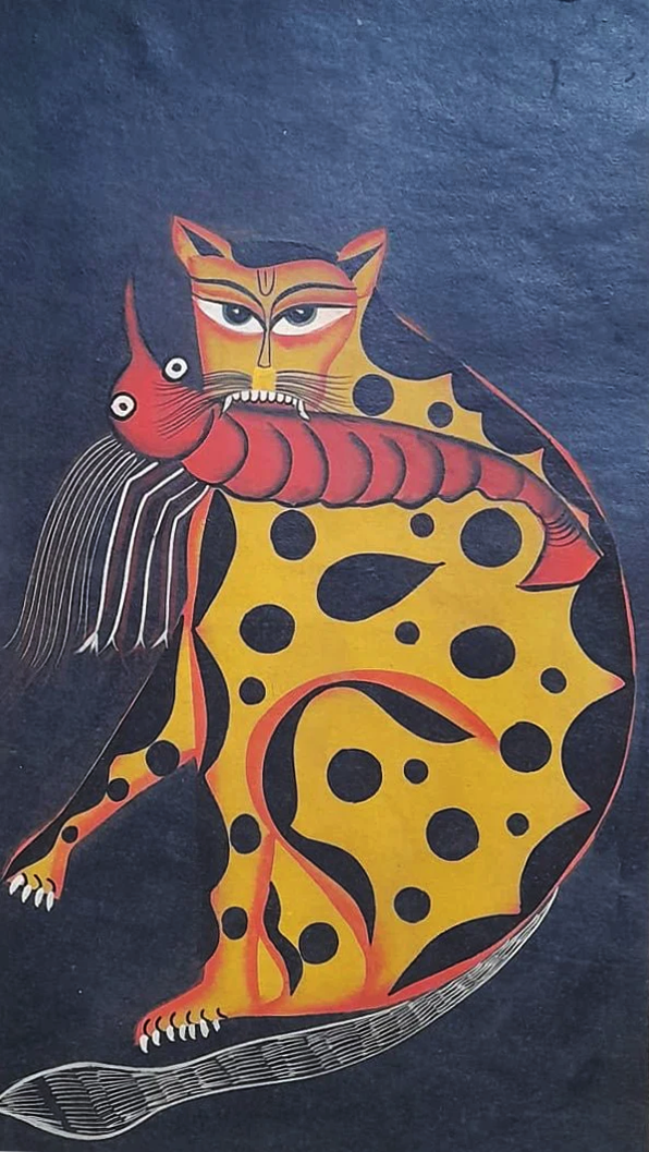 Wild Instincts: Uttam Chitrakar's Kalighat Splendour