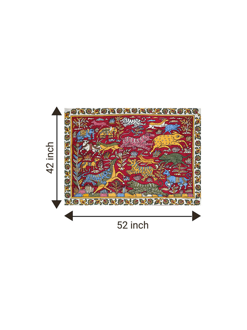 Wildlife in Kalamkari for sale