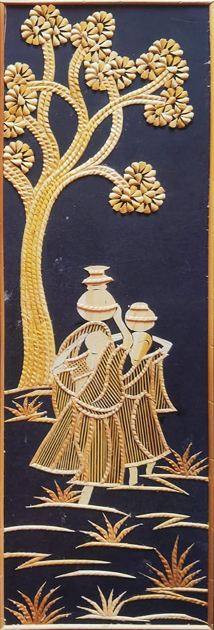 Women of the Village in Sikki Grasswork by Suraj Kumar Sahu Thumbnail