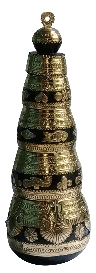 Wood & Brass Suri bowl by Shri Bholanath Karmakar Thumbnail
