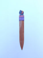 Wooden Ganjifa Bookmarks (Elephant {Sword Bottom}) by Sawant Bhonsle for sale