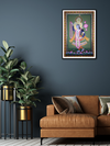 Yamuna's Divine Play: Pichwai Painting  for sale