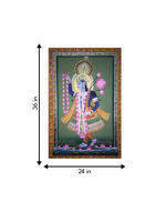 Yamuna's Divine Play: Pichwai Painting by Jayesh Sharma