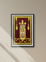 Tirupati Balaji in Golden Kundan Zardosi by Mohd. Bilal for sale