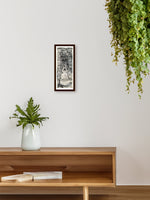 Buy Zen Serenity: Black and White Spiritual Buddha Meditating under Bodhi Tree Tholu Bommalata Painting now!