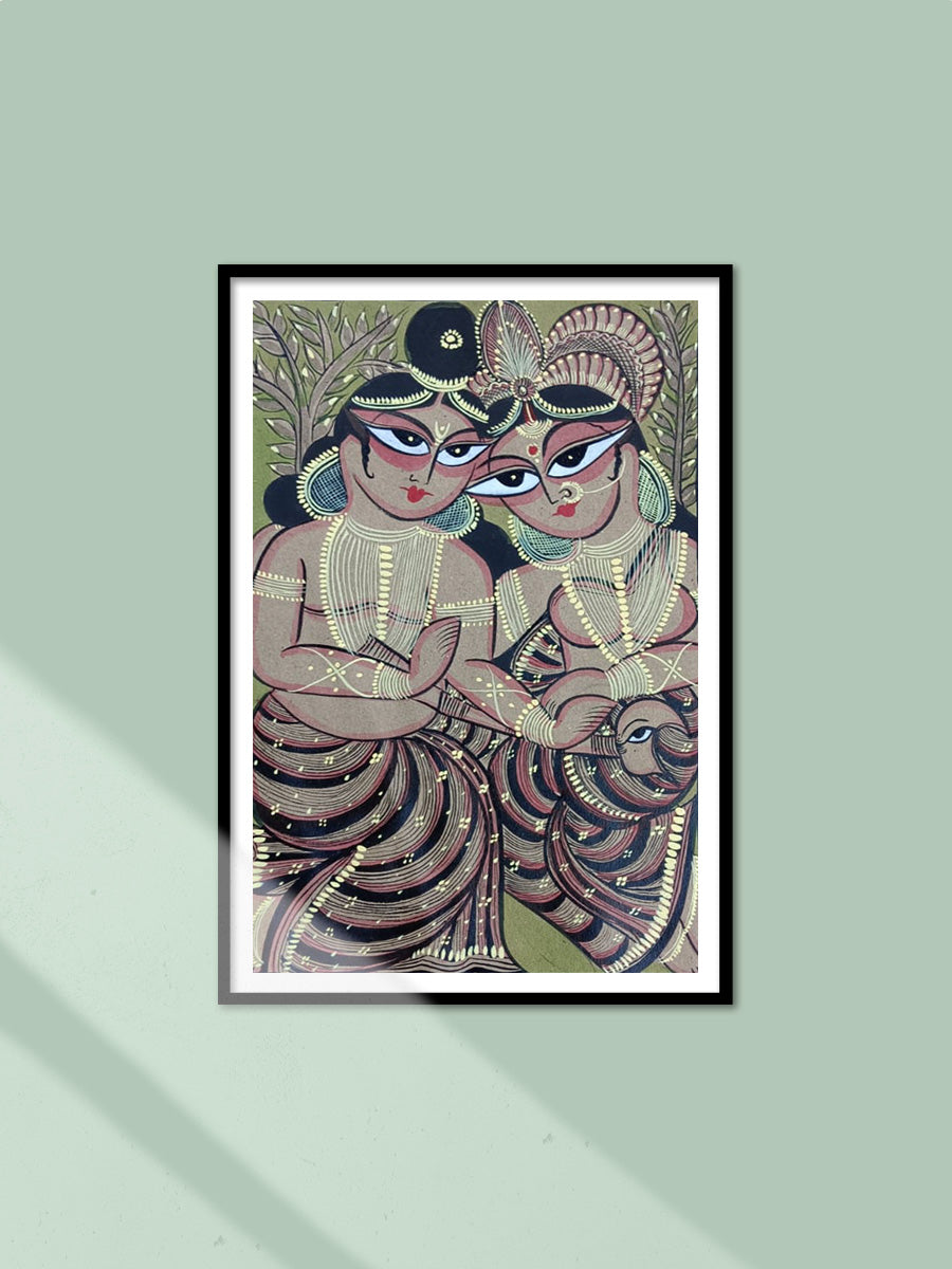 Shop Rama and Sita  in Bengal Pattachitra by Manoranjan Chitrakar