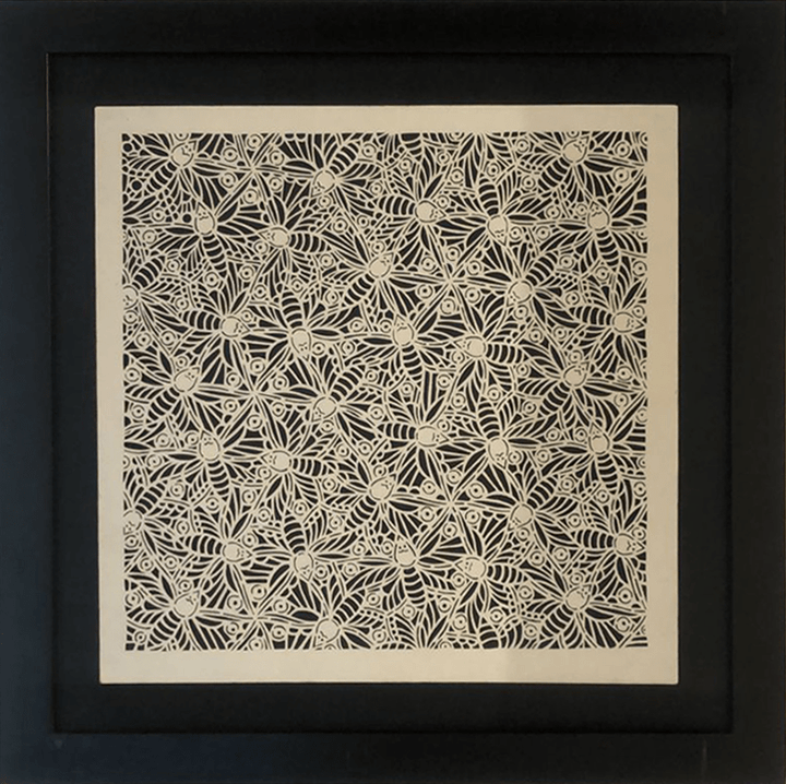 A Colony of Bees in Sanjhi by Ashutosh Verma Thumbnail