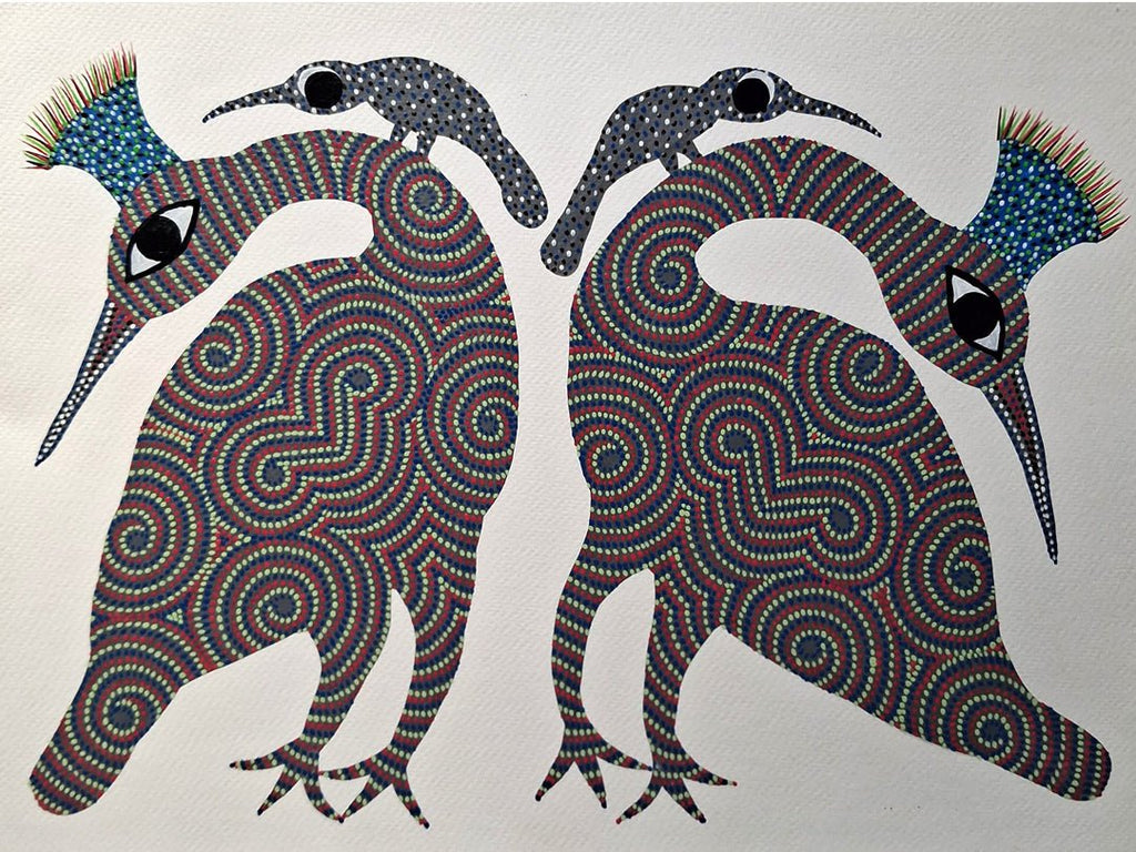 A Flock of Birds in Bhil by Kamlesh Parmar Thumbnail
