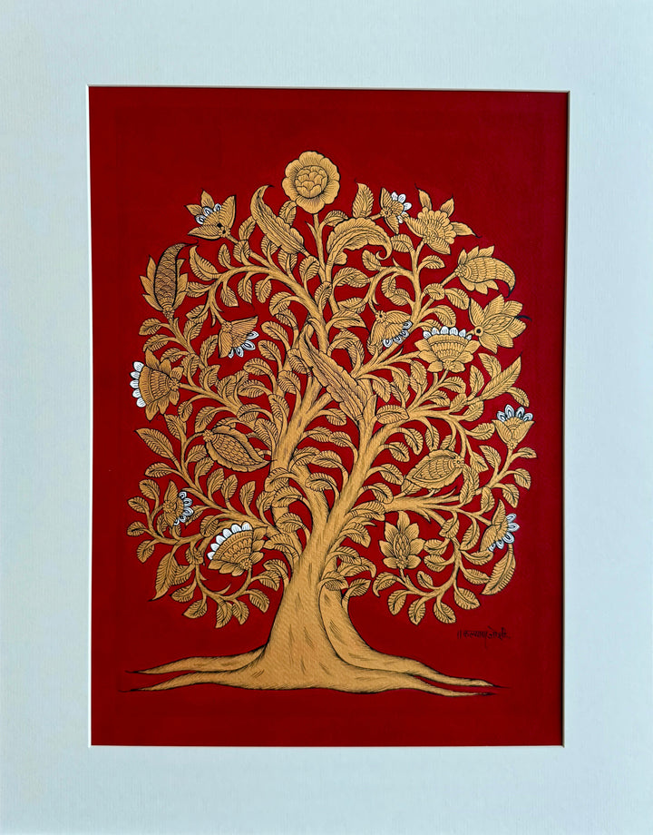 A Golden Tree: A Phad Painting by Kalyan Joshi Thumbnail