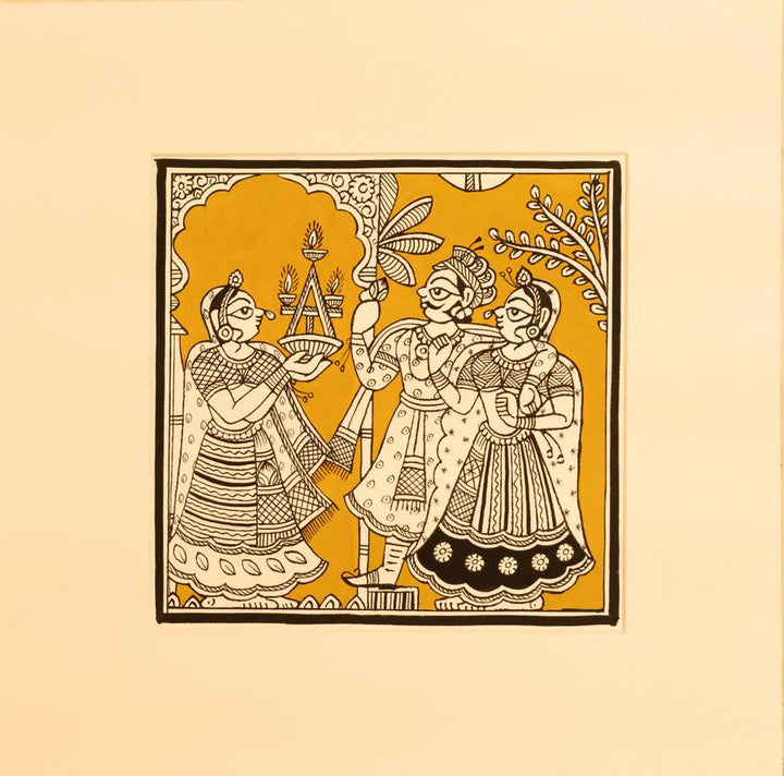 A Phad Painting set up by Kalyan Joshi Thumbnail