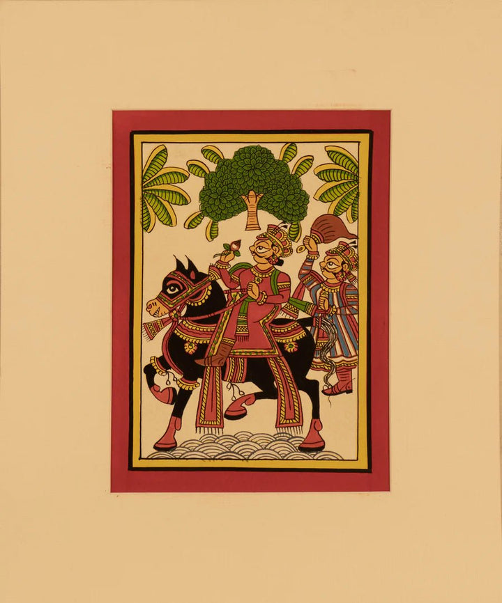 A Phad Painting set up by Kalyan Joshi Thumbnail