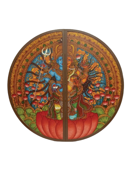 Ardhanarishvar in Kerala Mural by Adarsh Thumbnail