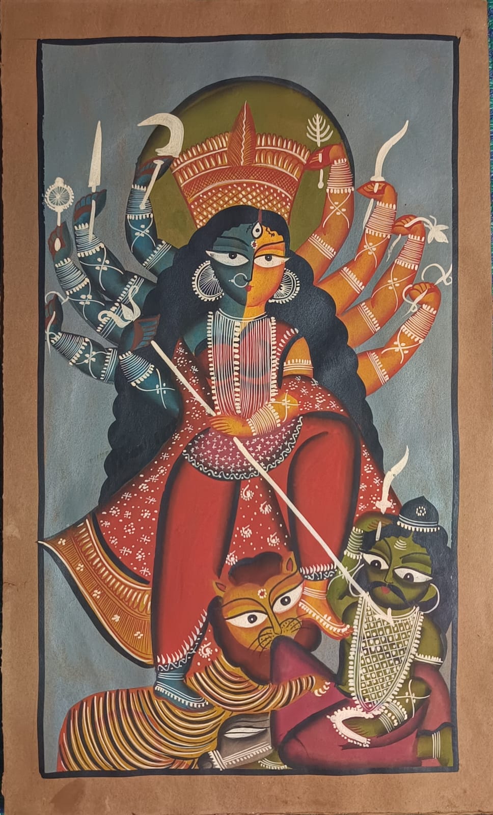Ardhanarishvara in Kalighat by Sonali Chitrakar Thumbnail