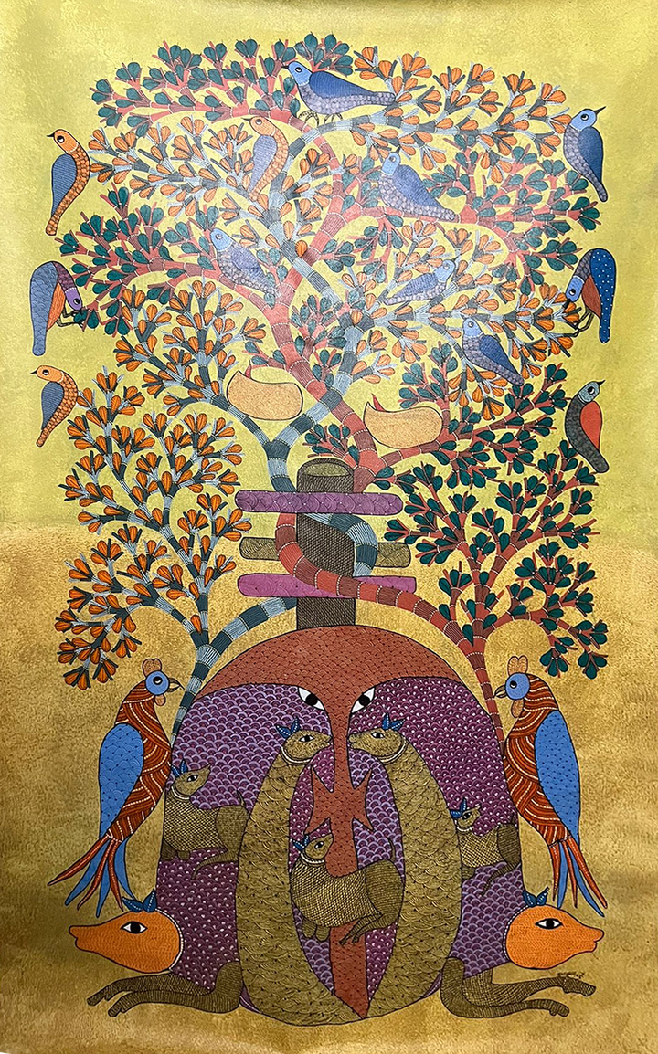 Bada Dev in Gond by Braj Bhooshan Dhurwey Thumbnail