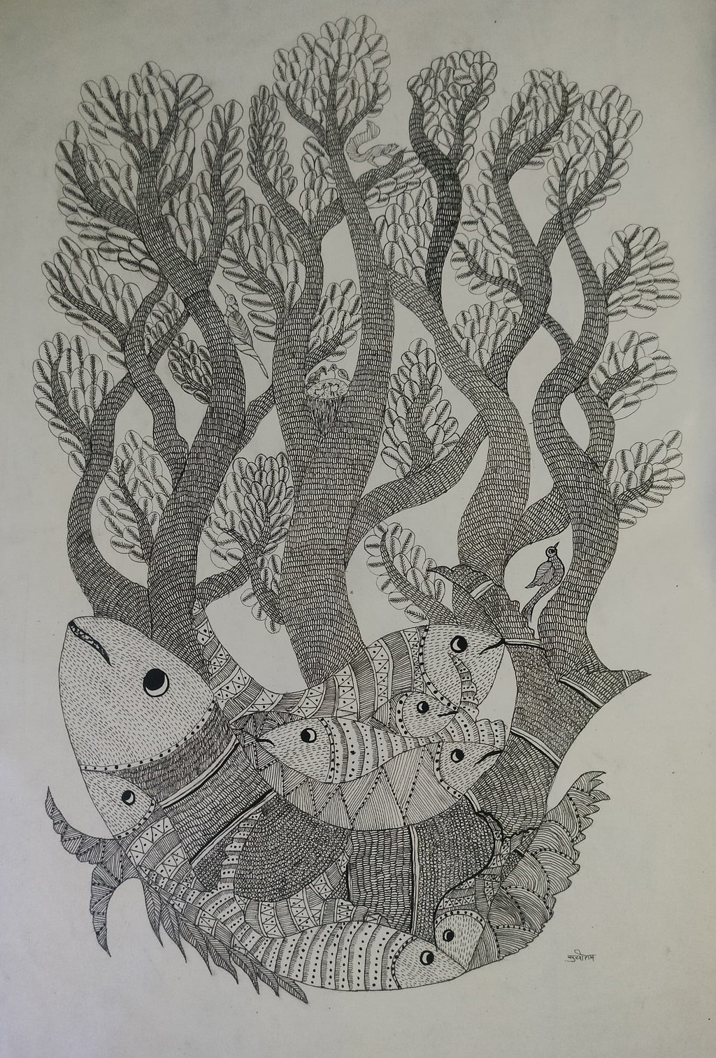 Bada Dev's Conquest in Gond by Sukhiram Maravi Thumbnail