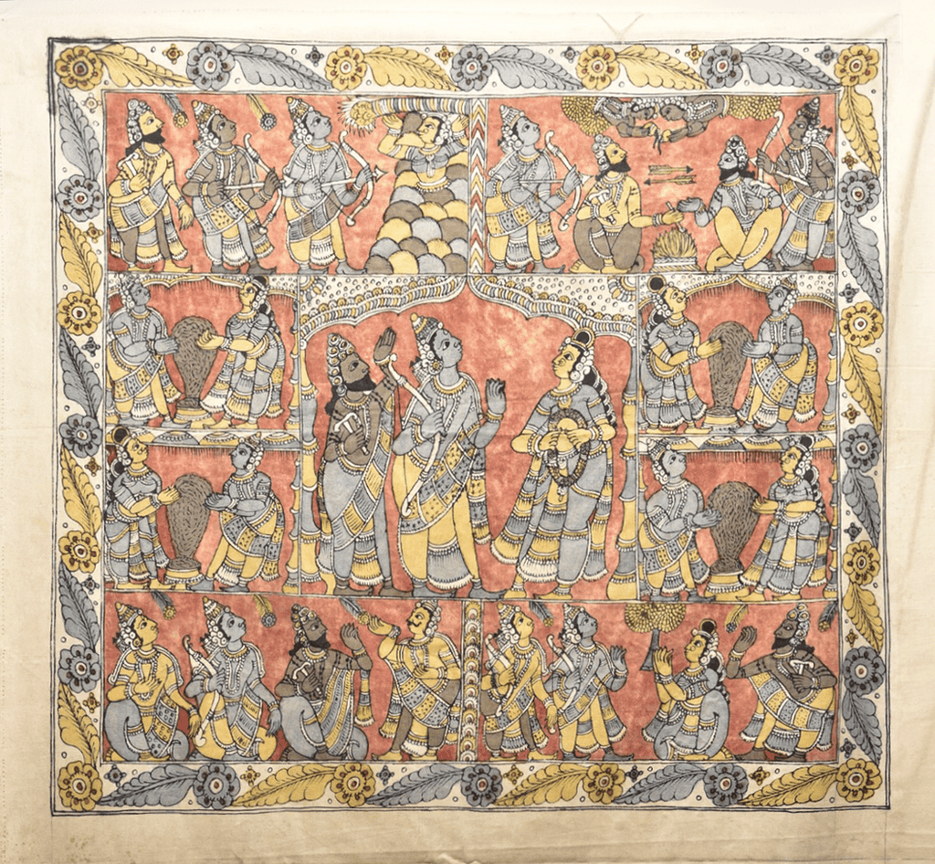 Bala Kanda of Ramayana in Kalamkari by Ghanshyam Sarode Thumbnail