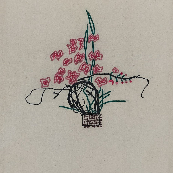 Basket of Blossoms in Sodha Pakko Embroidery by Shrujan Thumbnail