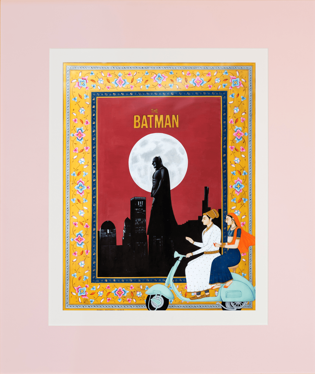 Batman in Mughal Miniature by Mohan Prajapati Thumbnail