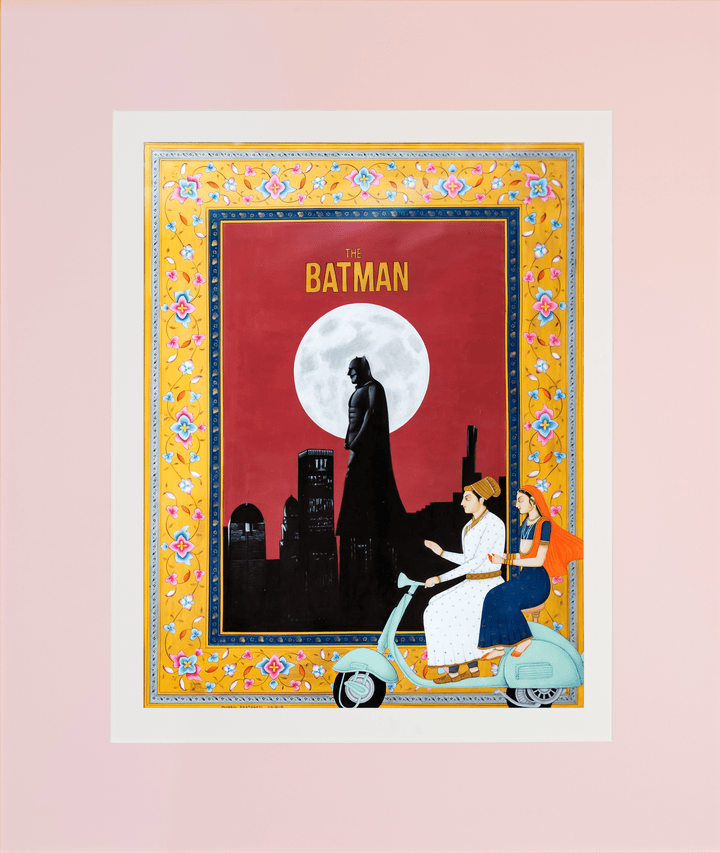 Batman in Mughal Miniature by Mohan Prajapati Thumbnail