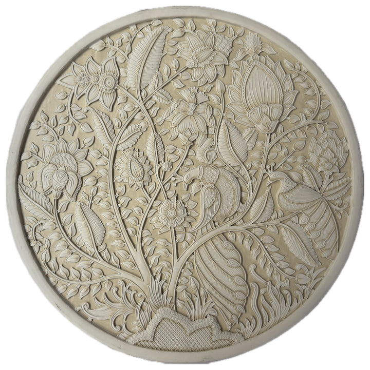 Blooming Blossoms  (Tree of LIfe) in Stone Dust painting by Amita Sachdeva Thumbnail