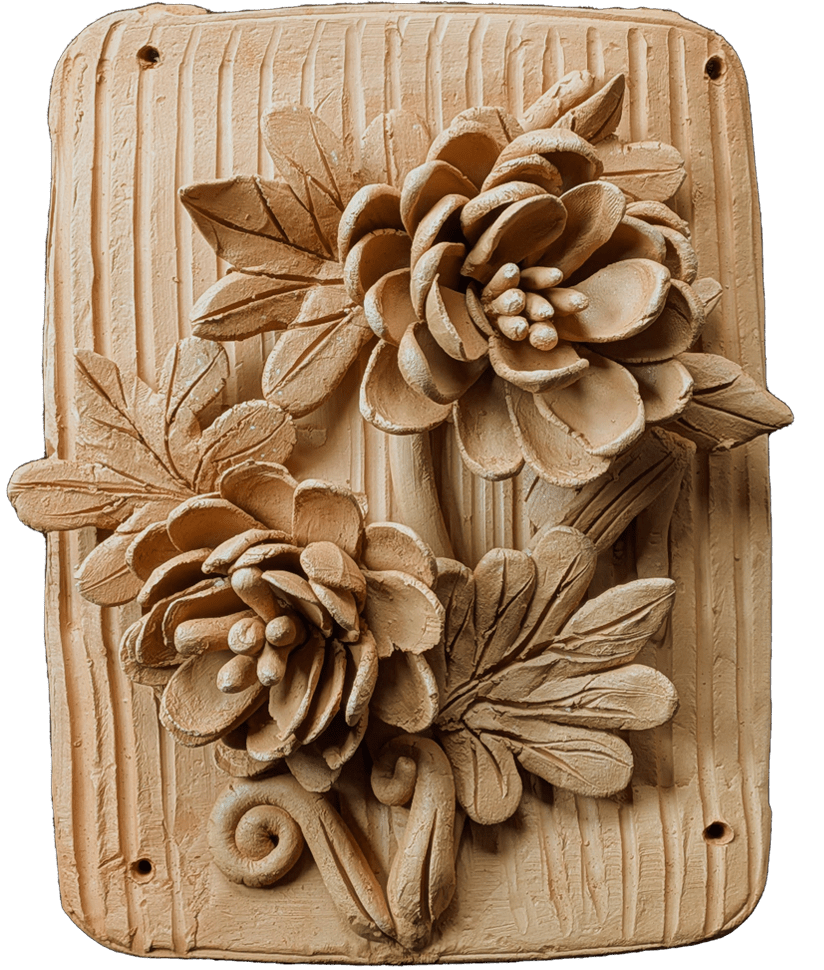 Blooming Flowers in Terracotta by Dolon Kundu Thumbnail