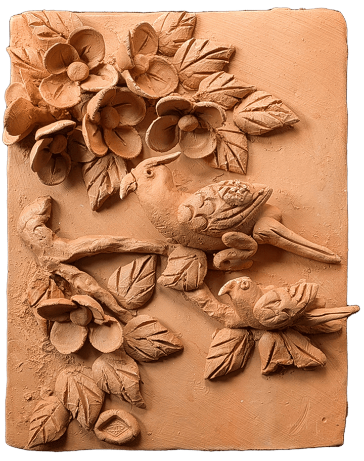 Blossoms and Wings: Birds in Nature in Terracotta by Dolon Kundu Thumbnail