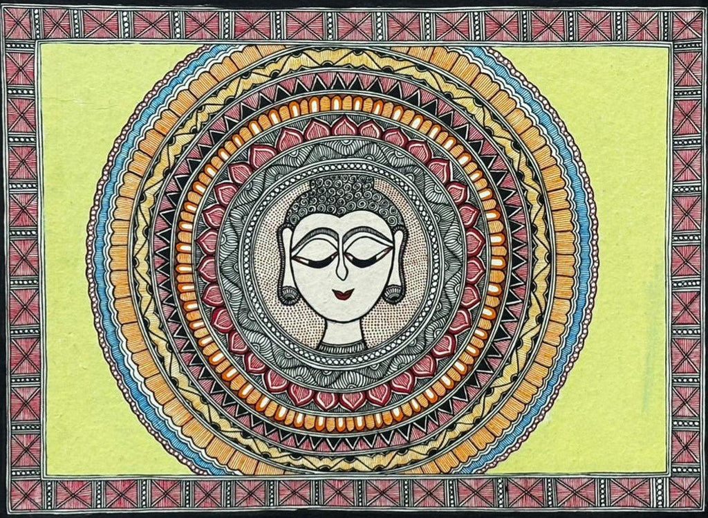 Buddha in Madhubani by Abdhesh Kumar Karn Thumbnail