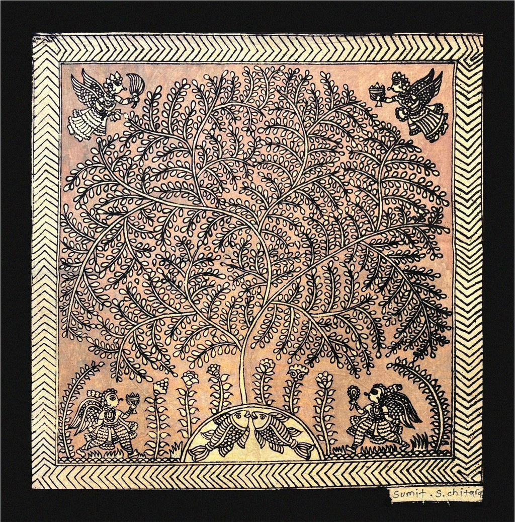 Celestial Grace of Nature: Tree of Life in Mata ni pachedi by Sumit Chitara Thumbnail